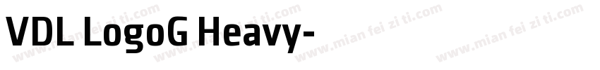 VDL LogoG Heavy字体转换